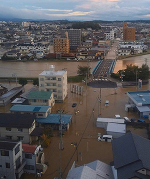 台風一過…