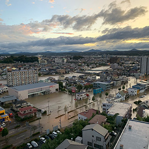 台風一過…